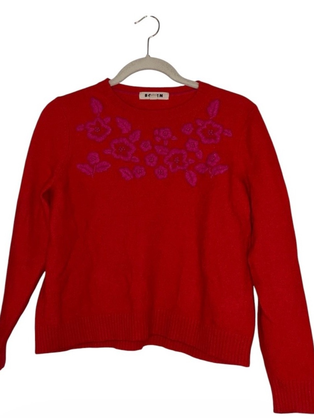 Boden long sleeve red sweater Sz L